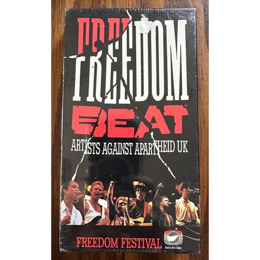 Freedom Beat - Artists against apartheid UK (VHS 1988) Rare NEW Sealed